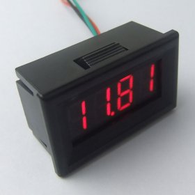 036" DC 0V to 333.3V Four Digits Volt Panel Meter Red LED Digital Volt Meter Panel Car Batteries, Motorcycle Electrical Tester