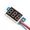 Mini Digital Voltmeter DC 0-200V Car Voltage Tester Red LED Volt Monitor 3-wire 4V-30V Powered