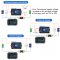 0-120V 400A Coulombmeter Battery Monitor Charge-Discharge Multi meter, Volt Amp Temp Power Capacity Timing Monitor