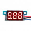Mini Digital Voltmeter DC 0-200V Car Voltage Tester Red LED Volt Monitor 3-wire 4V-30V Powered