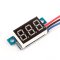 Mini Digital Voltmeter DC 0-200V Car Voltage Tester Red LED Volt Monitor 3-wire 4V-30V Powered