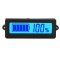 Blue Backlight Indicator DC 12V/24V/36V/48V Battery Capacity Monitor Meter Waterproof LCD Digital Tester for Car/Motorcycle/Golf Cart