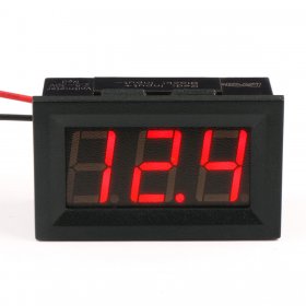 DC Red/Blue/Yellow/Green LED Digital Monitor Meter Digital Voltage Meter Car Voltmeter Gauges 2.5V-30V 12V DC Volt Meter