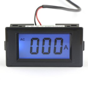 AC/DC8-12V Current Measure Meter AC 0-1000A Blue LCD Digital Ammeter Four wires Ampere Panel Meter