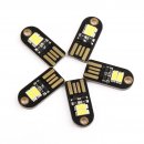 5 PCS/LOT Micro Keychain Nightlight Energy-Saving Lamp USB White Led Night Light for Laptop/PC/Home Decoration Camping Light etc