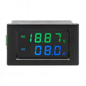 Digital Voltmeter Ammeter DC 0~199.9V/10A Digital Gauge/Panel Meter DC 12V 24V Voltage Current Meter/Tester/Monitor