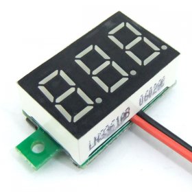 0.36" DC 3~30V Red/Blue/Yellow/Green/White LED Voltage Panel Meter DC 12/24V Power Monitor for Car Motorcycle and DIY ect