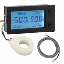 Battery coulombmeter 0-300V 200A Amp Volt Power Watt Energy Capacity Multimeter Lead acid Lithium Battery monitor with 2.5m Shielded Wire
