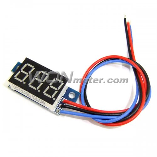 0.36" Digital 4-Digit LED Voltmeter DC 0-100V 3-Wire Panel Meter Tester