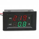 Digital Meter AC130~500V/200A Led Dual Display Voltmeter Ammeter AC 220V 380V Digital Volt Ampere Meter 2in1 Tester + Current Transformer