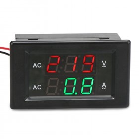 Digital Meter AC130~500V/200A Led Dual Display Voltmeter Ammeter AC 220V 380V Digital Volt Ampere Meter 2in1 Tester + Current Transformer
