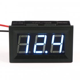 Mini Digital Panel Voltmeter DC 2.5V to 30V Red/Blue/Green LED Voltage Meter Car Motorcycle Battery Power Monitor