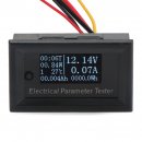 Digital Meter DC 100V 10A Multifunction Voltage/current/run time/power/capacity/temperature/energy Monitor Meter Tester