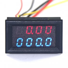 0.28" Digital Voltmeter/Ammeter 33V/3A Red Blue LED Display Volt Current Monitor