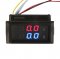 Mini Multimeter DC 0~600V/100A Digital Voltmeter Ammeter 2in1 Dual display Voltage Current Meter + Current Transformer