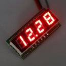 Digital Voltmeter DC 0~200V Voltage Meter/Digital Meter Red/Blue/Yellow/Green Led display Panel Meter DC 12V 24V Volt Meter/Power Monitor/Tester