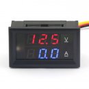 2in1 DC 30V Voltmeter 0-50A Ammeter Digital Voltage Ampere Current Panel Meter 2in1