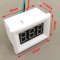 0.36 \" DC 0-30V Small DC Volt meter Digital Battery Tester Flashing Alarm Yellow LED Battery Tester White Case