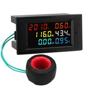 Digital Meter AC 80~300V 100A Digital Voltmeter/Ammeter Multifunction Display Panel Meter/Tester/Monitor/Panel Meter