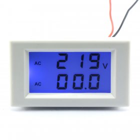 2in1 Volt Amp Panel Meter AC 200~500V/50A Voltmeter Ammeter AC 110V 220V 380V Digital Meter/Tester + Current transformer