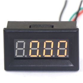 Digital Current Meter DC 0~300A Ampere Meter Digital Tester 0.36" Yellow Led Display Panel Meter DC 12V 24V Digital Ammeter/Amps Gauge