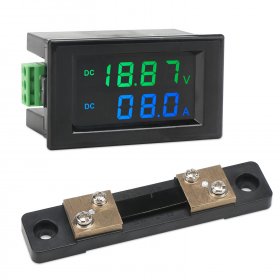 Digital Meter DC 0~199.9V/0~50A LCD Display Voltage Current Meter DC 12V 24V Voltmeter Ammeter + 50A Shunt