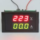 Two-color display Volt Amp Meter AC 80-300V/100A 2in1 Voltmeter Ammeter + Current transformer