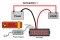 Digital Current Monitor 5 bit Digital DC Ammeter 0-3A AMP Meter Red/Blue/Yellow/Green LED Current Monitor Built-in Shunt