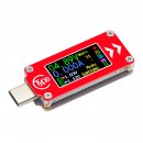 USB Tester Type-C Color LCD USB multimeter Multifunction Ammeter Voltage Current Meter Thermometer Battery PD Charge Power