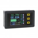 Multimeter Mini Digital Voltage/Current/Charge and Discharge Capacity/Time/ Power Display Panel Meter/Multifunction Digital Meter/Tester